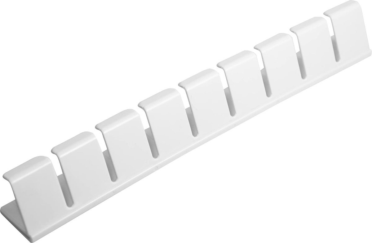 Flessenhouder voor koelkastdeur, flessenrek, 31 x 4,5 x 3,5 cm, geschikt voor vele koelkasten zoals Bosch, Bauknecht, Siemens, Gorenje, Liebherr, Miele, Neff, LG enz