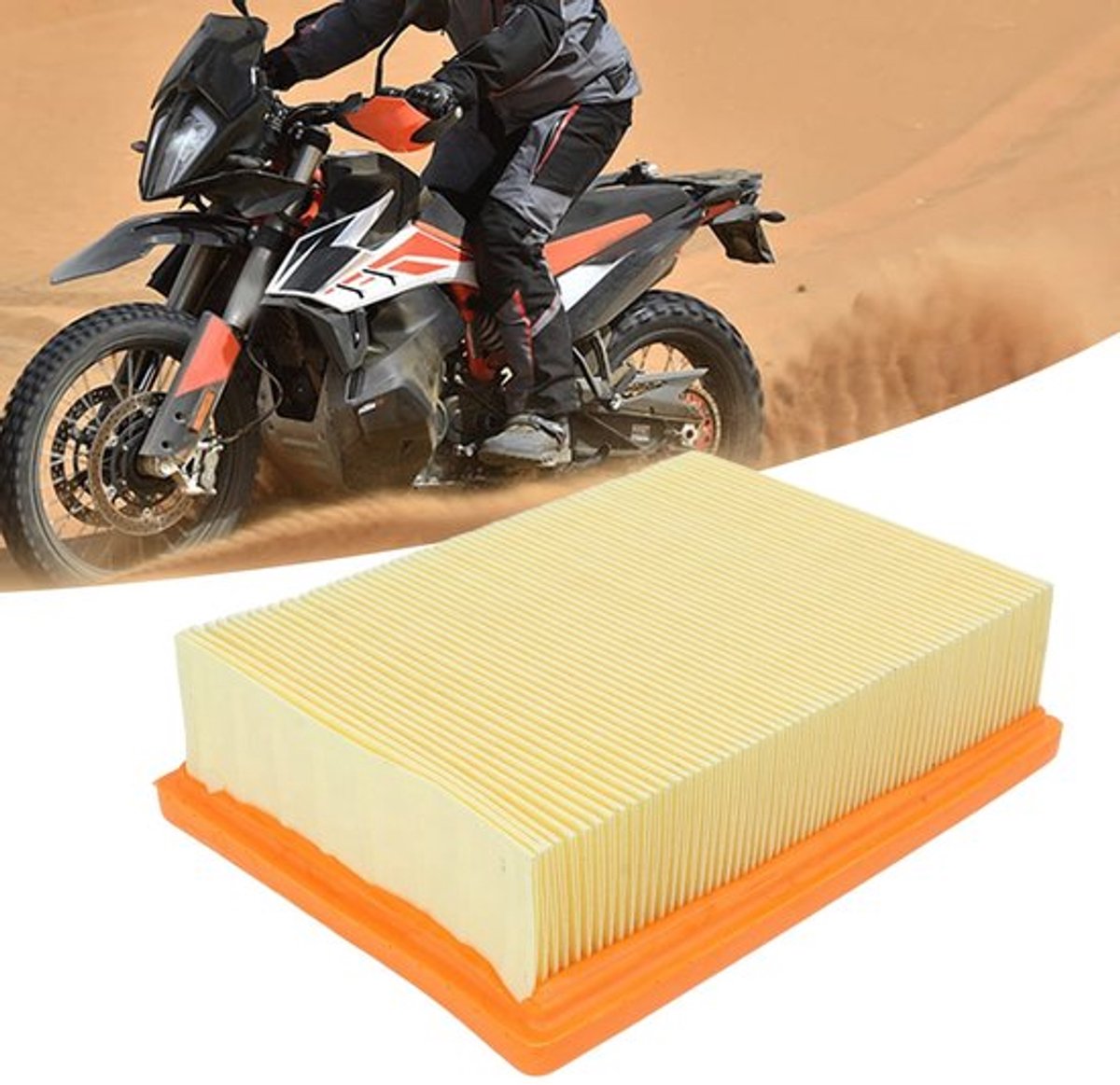 Dailygoods - Motorfiets Luchtfilter - Geplooide Powersport