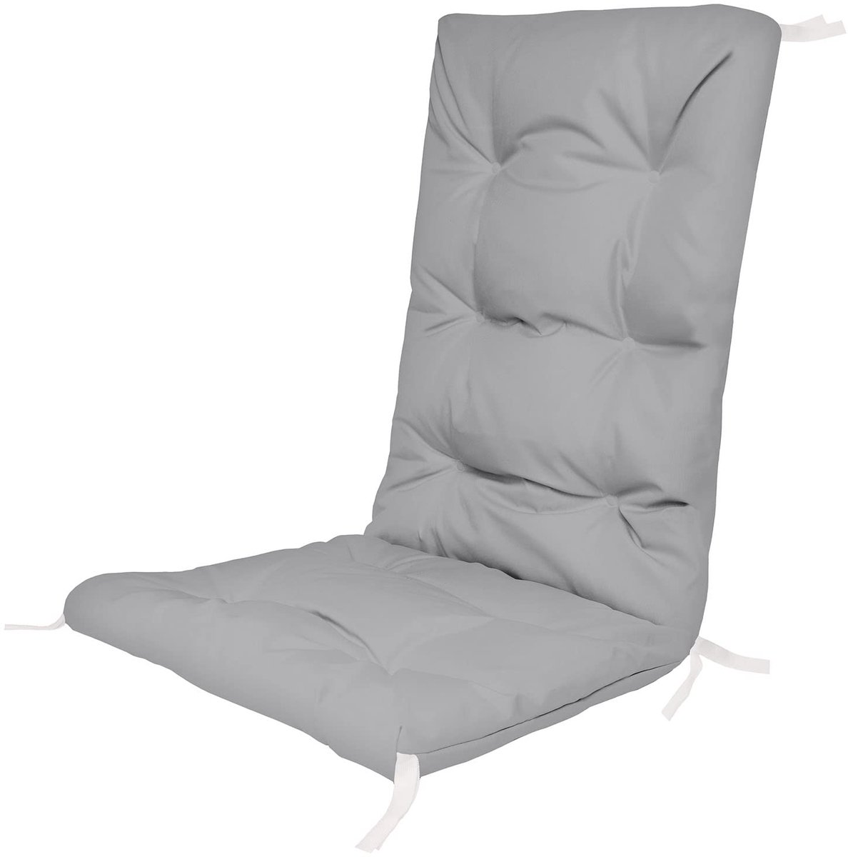 Rugkussens voor Stoelen 130 x 50 x 5 cm Tuinstoel Zitkussen Outdoor Pallet Bench Kussen Bekleding Kussen Matras Kleur Grijs [146]