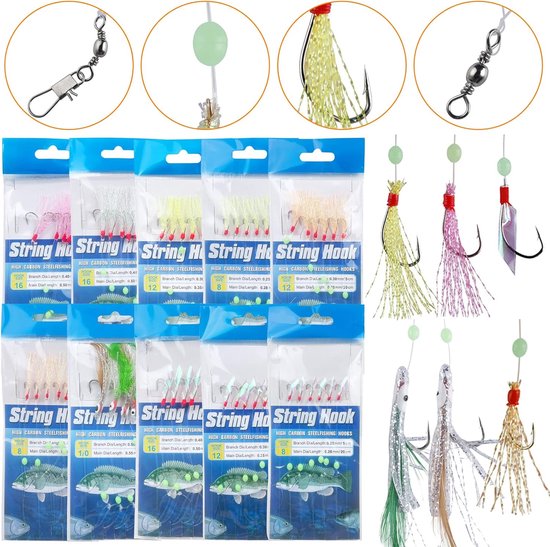 Visuitrusting Set - Hengel Accessoires - Vissen - 141 Delige Kit - 1.2 kg - Niet gespecificeerd — afbeelding 4