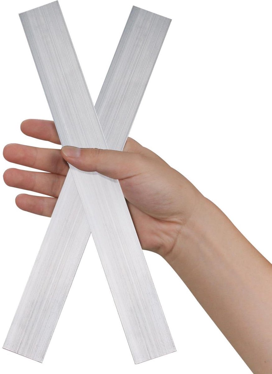 Aluminium Platen - Aluminium Strips - Industriële Constructie - 6061-T651 Legering - 5 x 35 x 305 mm - Zilver