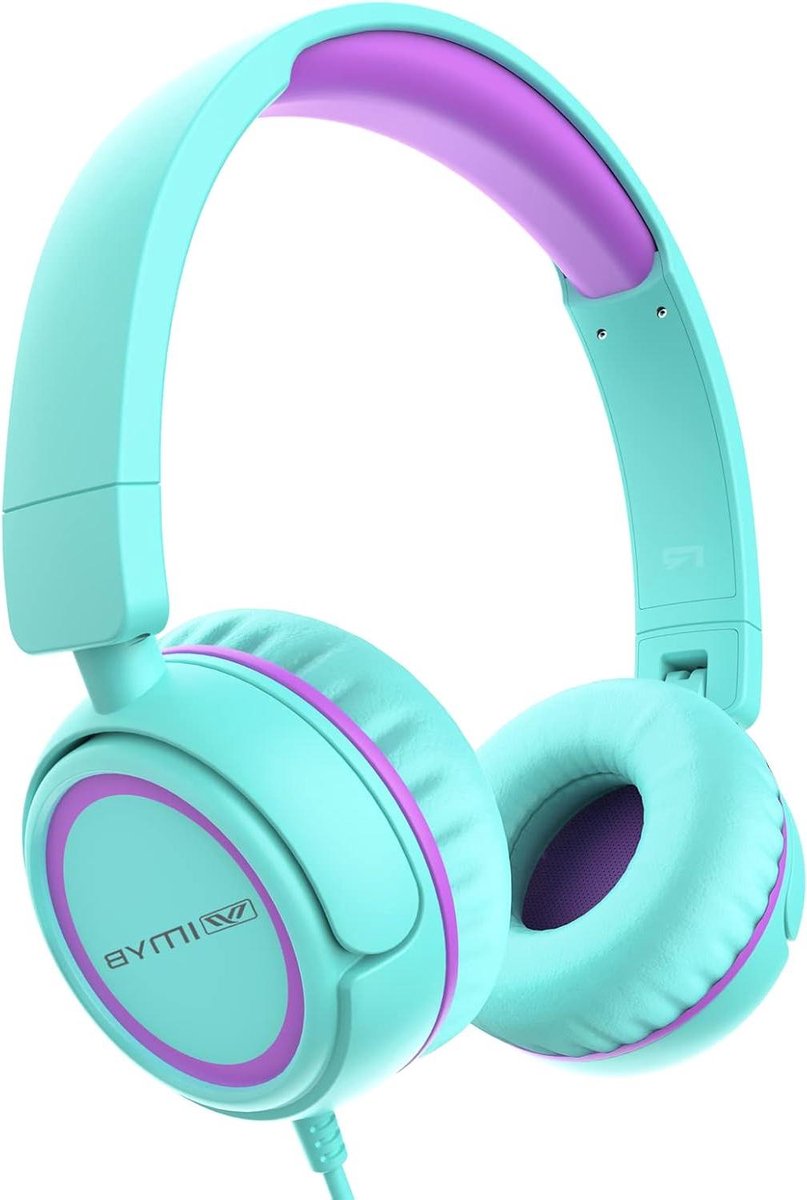 Kinderhoofdtelefoon - Koptelefoon Kinderen - Veilig Luisteren - Volume Limiet 85dB - 1.5m Kabel - Zwart