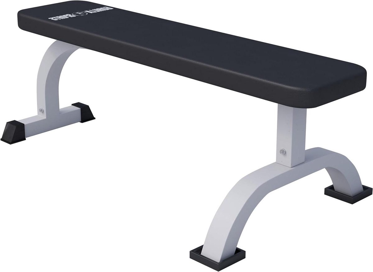 Fitness Bank Platte - Trainingsbank Halter - Kracht Training - Stevig Stalen Frame - 110 x 58 x 40 cm