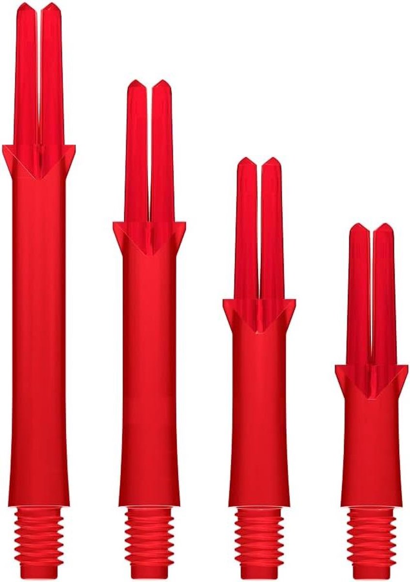 Dart Shafts - L-Shaft Locked - Darts Spelen - Straight Locked Design - Medium 330 - Rood