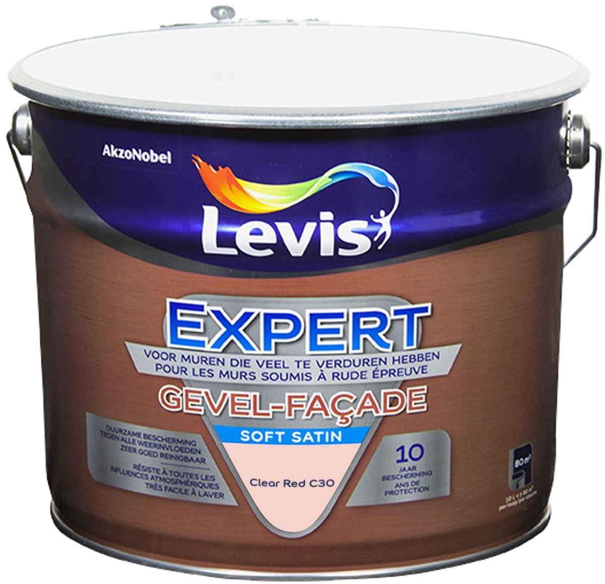 Levis - Expert Gevel Mix - Clear Red C30 - Mengverf - 10 L