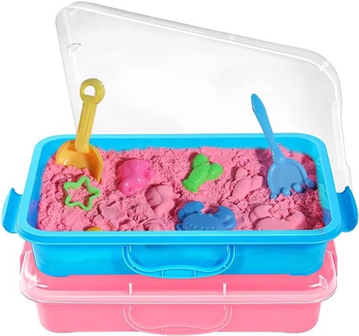 Sensory Bin met Deksel en Handgreep - Draagbare Sensorische