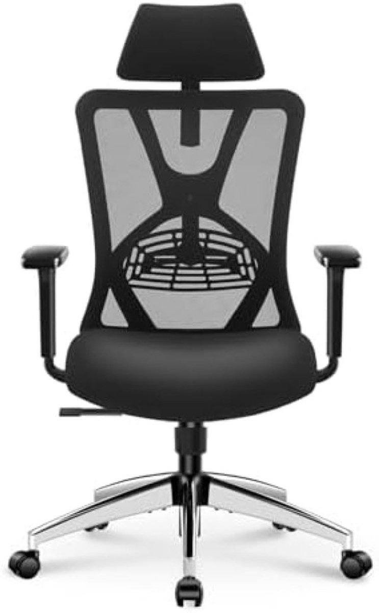 Ergonomische bureaustoel zwart – Kantoorstoel – Mesh rugleuning –