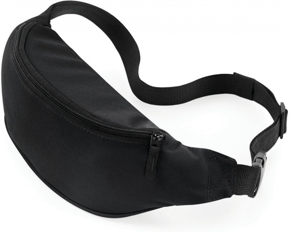 Heuptas - Buideltas - Fanny pack - Festivaltasje - Reistasje - 35 cm - 2,5 L - Belt bag - Verstelbaar - Lichtgewicht - Zwart - Wandeltasje / Hike tas - Feesttasje - Jonyx