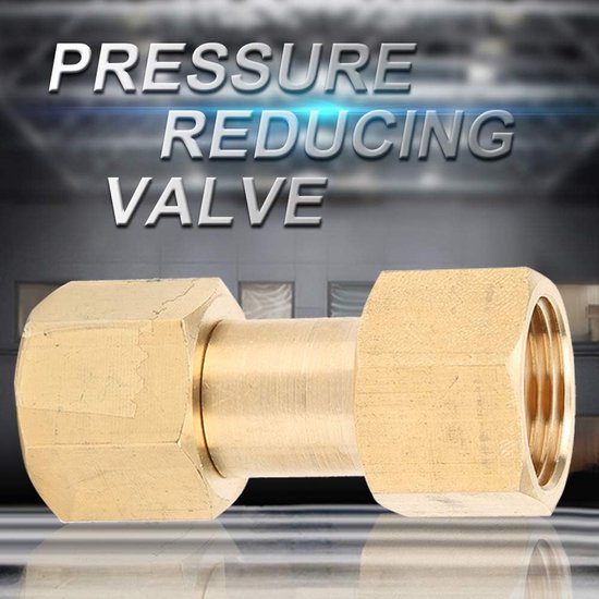 Fles Adapter - Regulator Adapter - Gas Regelen - Messing Constructie - 15 MPa - Goud — afbeelding 4