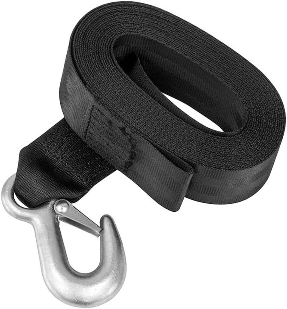 Lierriem met Haak - Spanband Boot - Boot Traileren - Hoogwaardig Nylon - 2" x 20" - Geen kleur