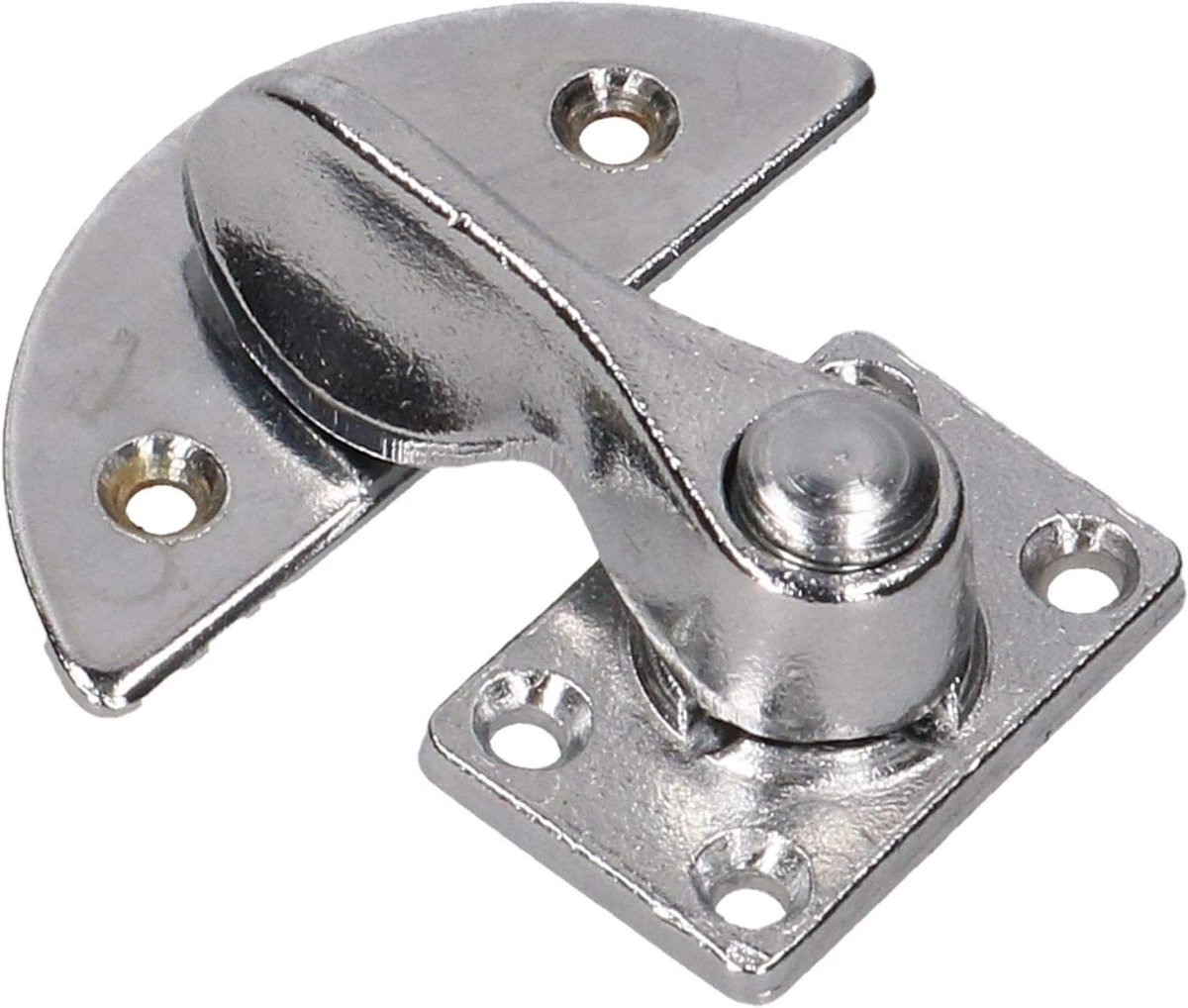 Gravelly Sluiting - Toggle Lock - Deuren Beveiligen - 360 Graden Draaibaar - 7 x 3 x 2 cm - Chroom