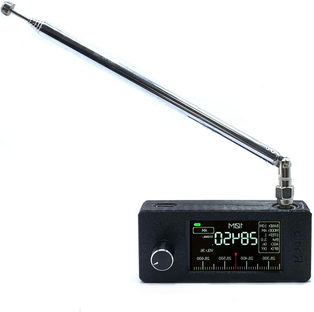 Draagbare Radio - Mini Ontvanger - Muziek Luisteren - 1.9 Inch Kleurenscherm - 800 mAh Batterij - Zwart
