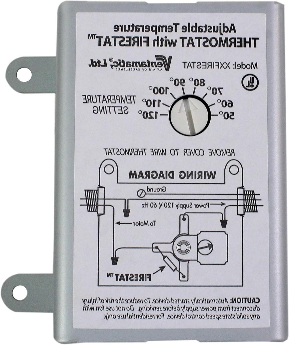 Thermostaat - Ventilatorregelaar - Zolder Temperatuur - Automatische Uitschakeling - 10 Amp - Wit