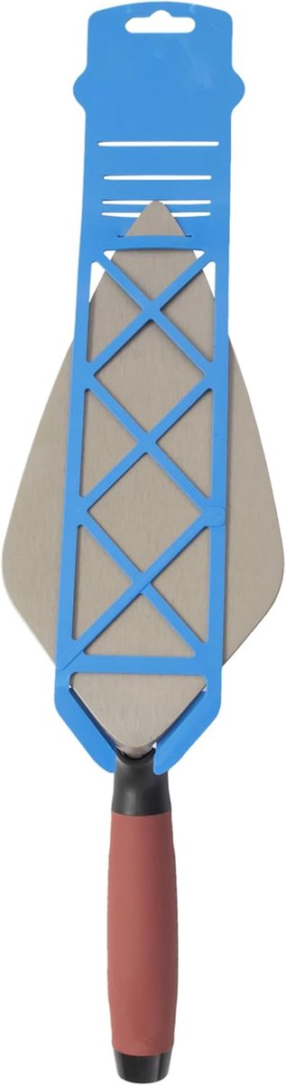 metseltroffel - troffel pleistertroffel - Metselwerk Afwerken - Ergonomische Durasoft Handgreep - 254x118mm - zilver — afbeelding 5