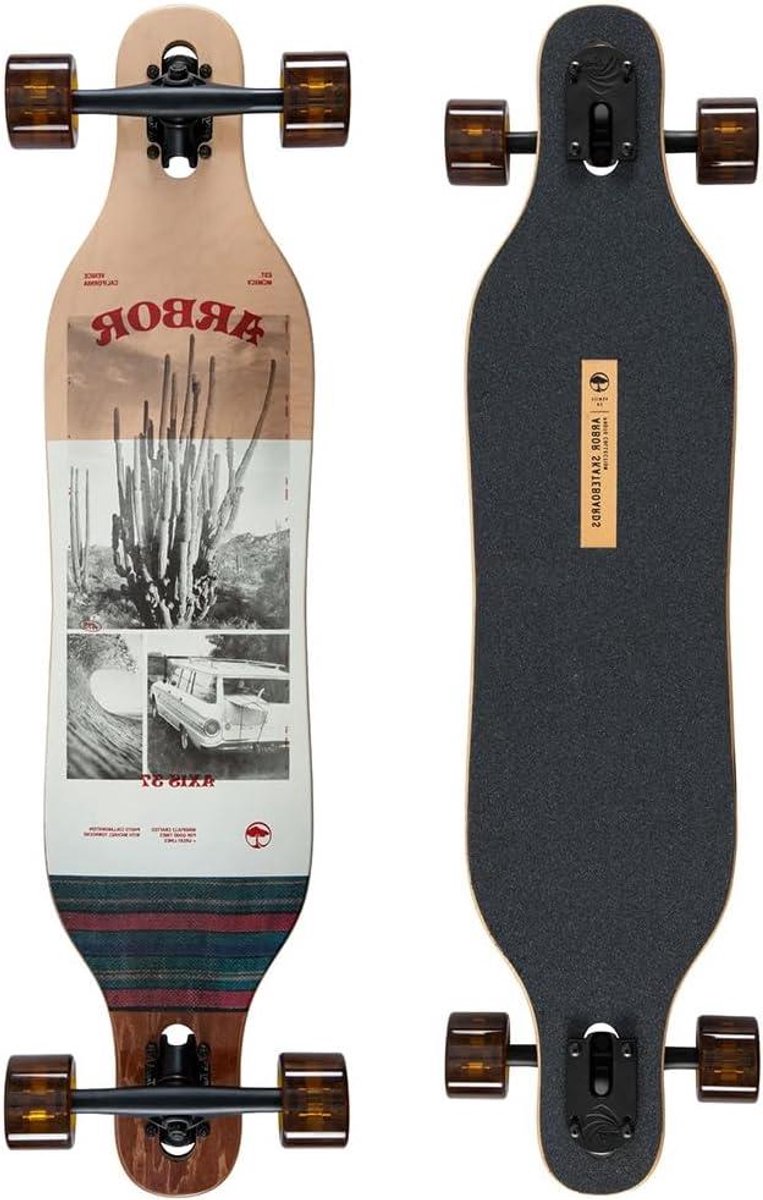 Longboard Cruiser Board Carven en cruisen Foto kunst collectie 37 inch dek Multi
