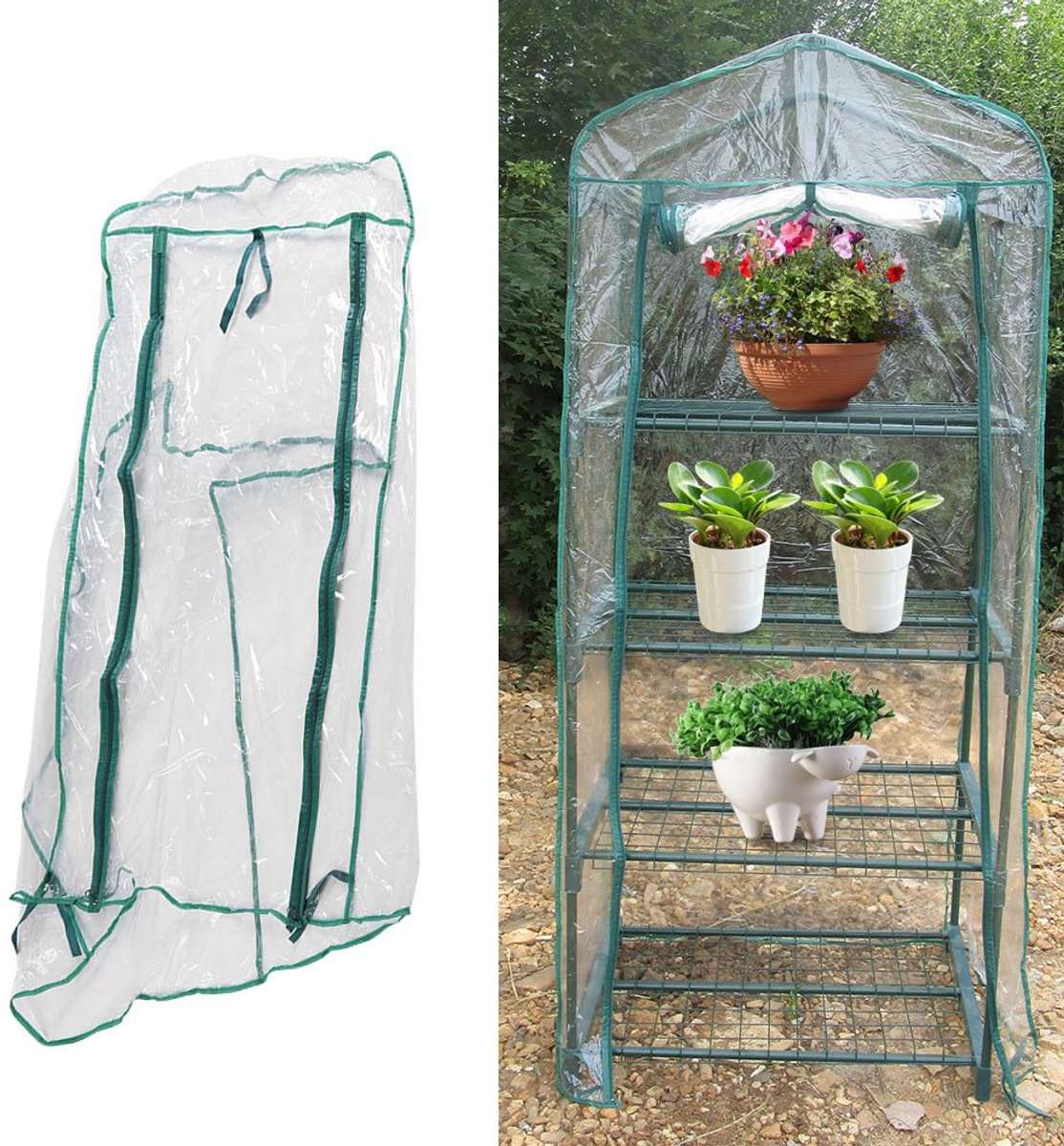 Broeikas- Indoor Outdoor, Tuin Groen Huis Warme Kas Planken-Grow Planten, Zaailingen, Kruiden of Bloemen In Elk Seizoen-Tuinrek (69 x 49 x 160cm)