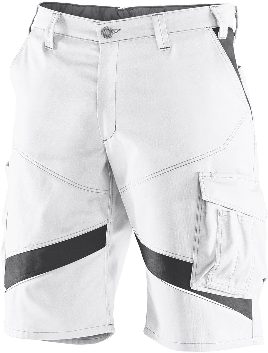 KUBLER ACTIVIQ 24505365 Schilders Korte Werkbroek HEREN Werkshort Wit Antraciet