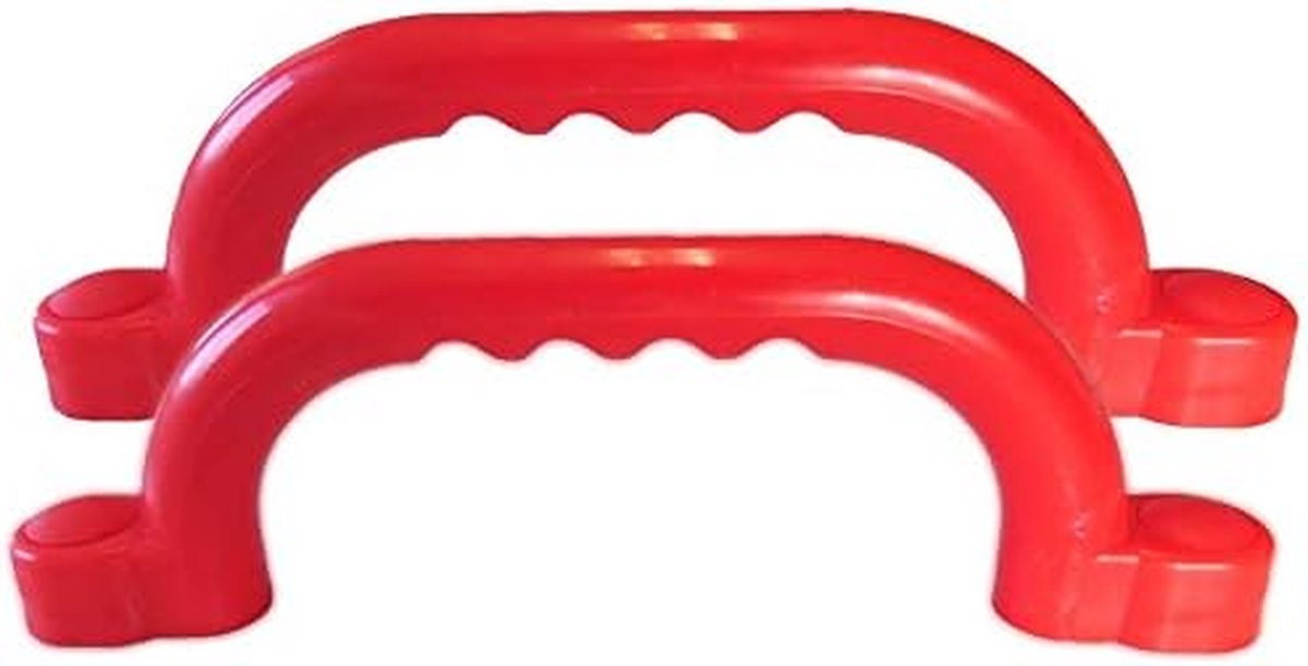 Speeltoren Handgrepen - Klimgrepen Set - Buiten Spelen - Weerbestendig Kunststof - 247 mm Lengte - Rood