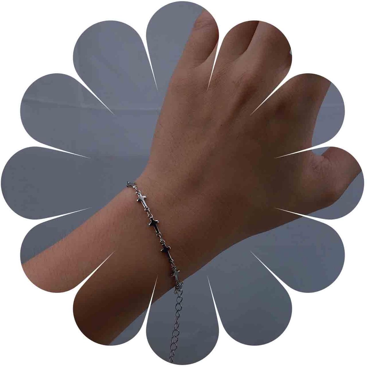 Armband goud kruis satellietketting polsketting boho crucifix station handketting minimalistisch kruis armbanden sieraden geschenken voor vrouwen meisjes