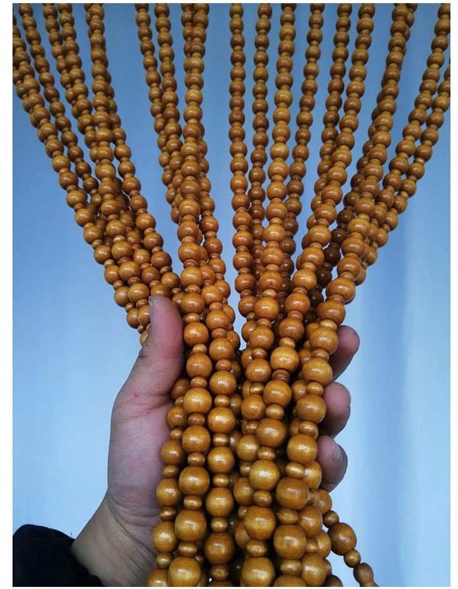 Bead gordijn deur gordijn hout draad gordijn opknoping gordijnen kamer scheidingsdeur gordijnen scherm handgemaakte thuis ingang decoratie opknoping retro stijl -21/25/29/35 strengen(25 Strands-0.7x1.