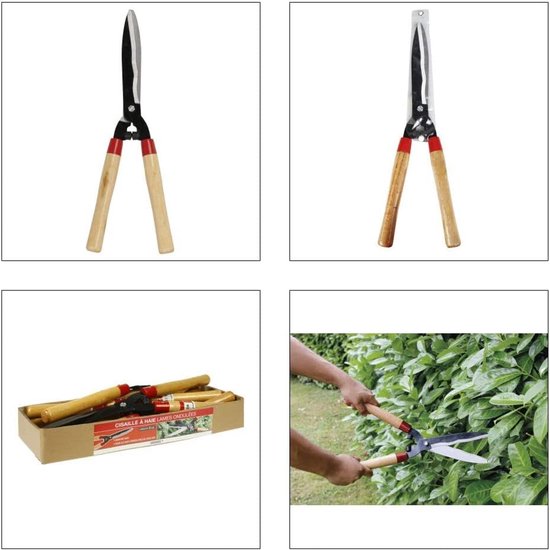 Heggenschaar - Snoeischaar Tuin - Tuinonderhoud - Gekartelde bladen - 51 cm - Beige grijs — afbeelding 3