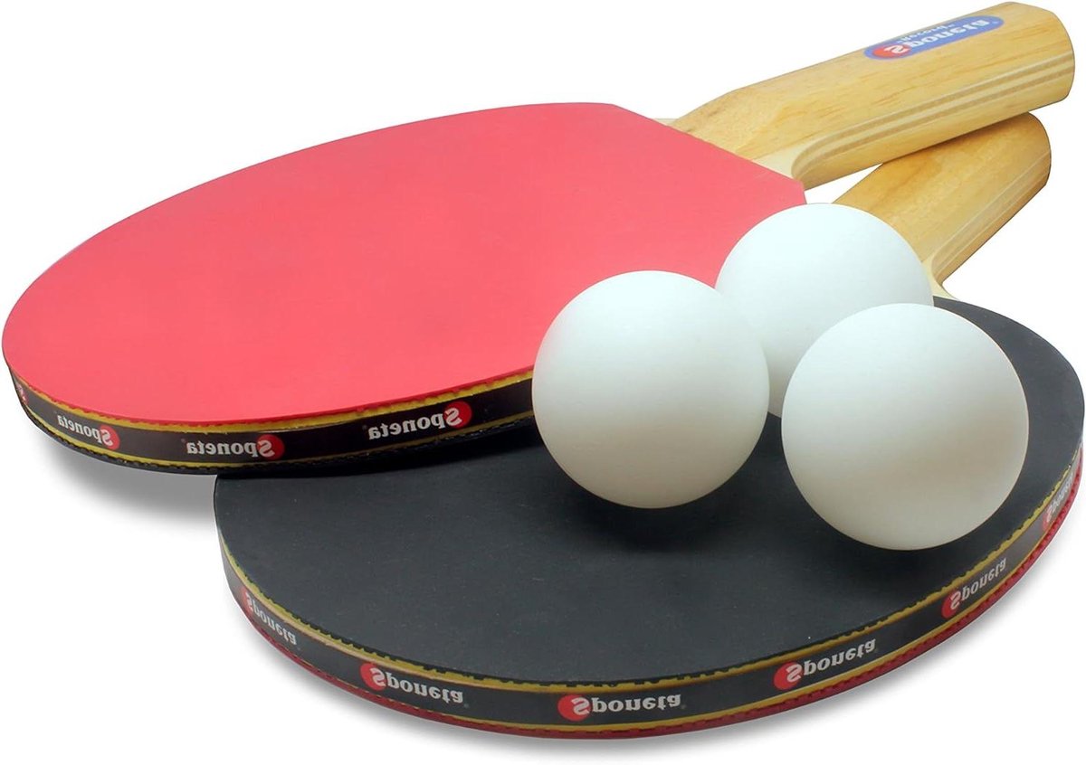 Tafeltennisset - Sport set - Thuis spelen - Gemaakt in Duitsland - 2 batjes 3 ballen - Niet gespecificeerd