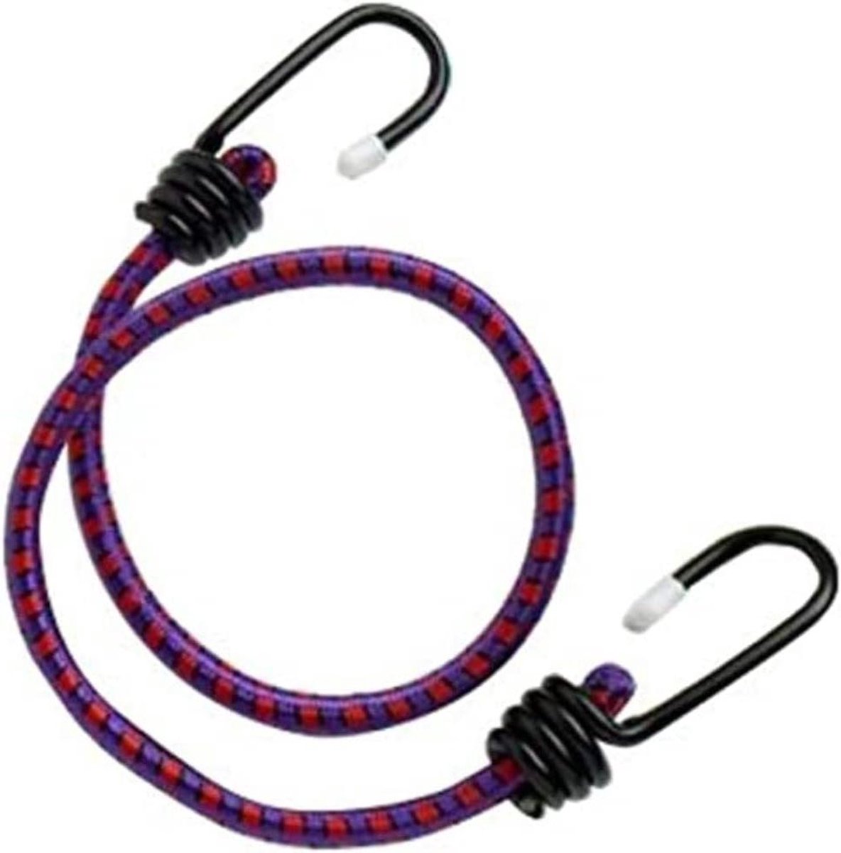 Bagageband Elastisch - Spanband Bungee - Vervoer Beveiligen - Hoge Belastbare Haken - 450 x 8 mm - Wit