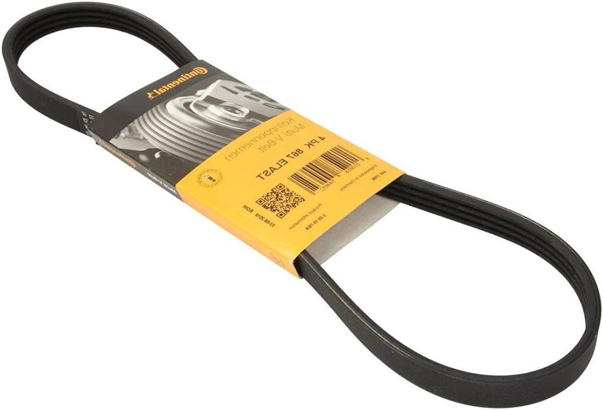 V-ribbed belt - Elastic drive belt - Motor onderhoud - EPDM materiaal - 4PK867 - Zwart