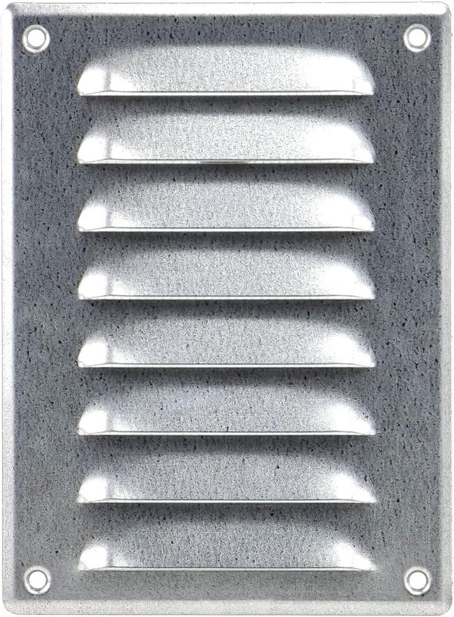 Ventilatierooster - Afdekking rooster - Luchtcirculatie - Bescherming tegen knaagdieren - 140 x 190 mm - Metaal
