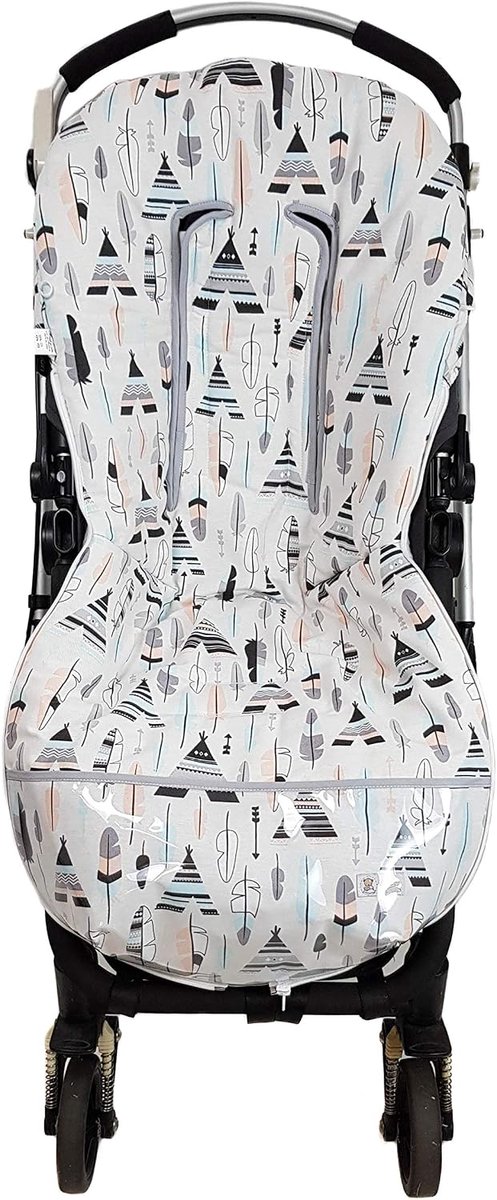 Universele Voetenzak - Maxi Bag Set - Baby Comfort - Afneembare Deksel - 29x39x11 cm - Tipi Feathers van Universele — afbeelding 5