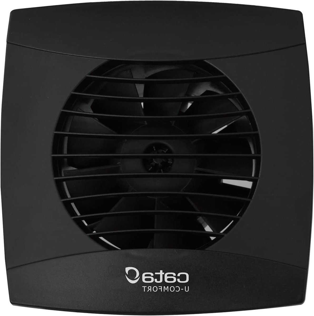 Ventilator Badkamer - Afzuigventilator - Vochtige Ruimtes - Energiezuinig - 100 mm - Zwart