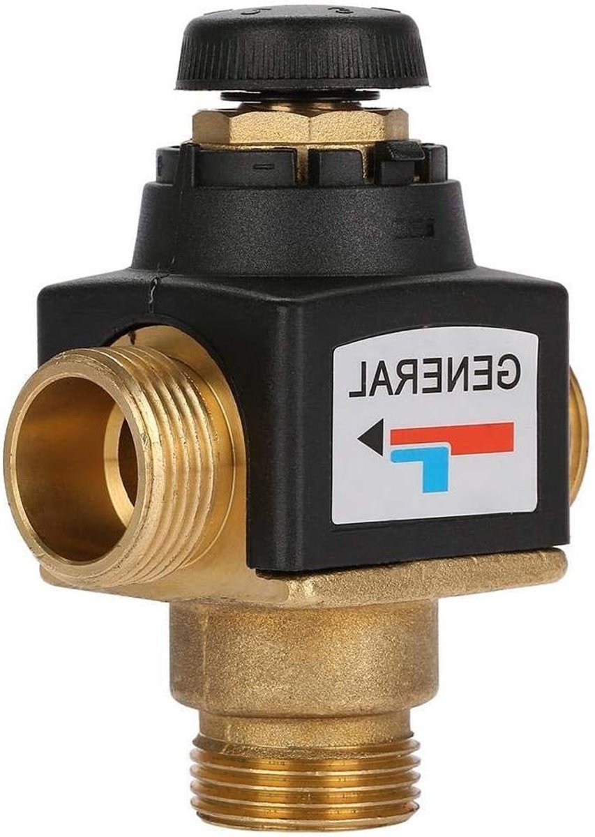 Thermostatische Mengkraan - 3-Weg Klep - Douche Temperatuur - Veiligheidsklep - DN20 - Messing
