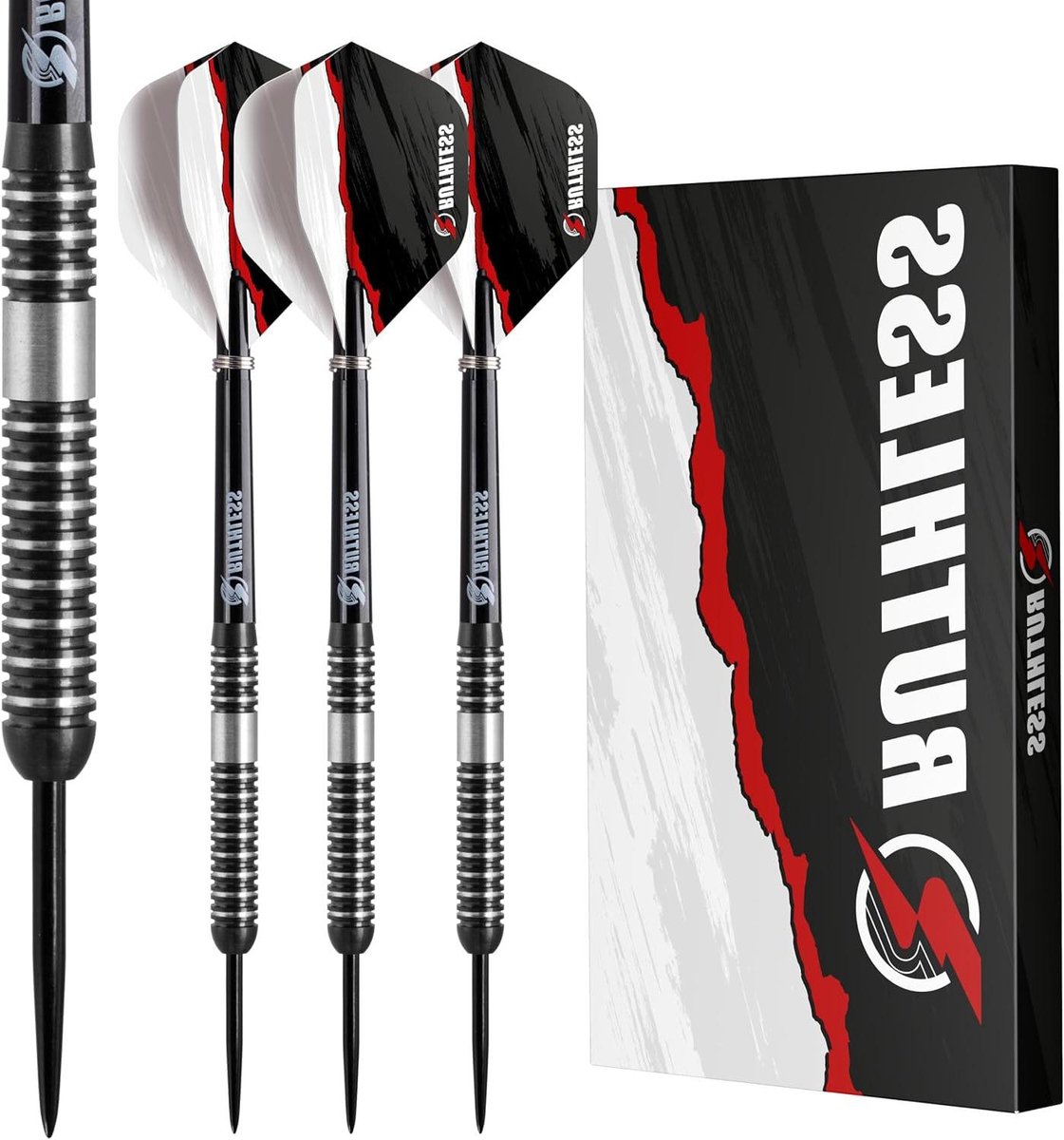 Wolfraam Darts - Steeltip Darts - Precisie Werpen - Hoge Kwaliteit Vat - 23g of 25g - Zilverkleurig