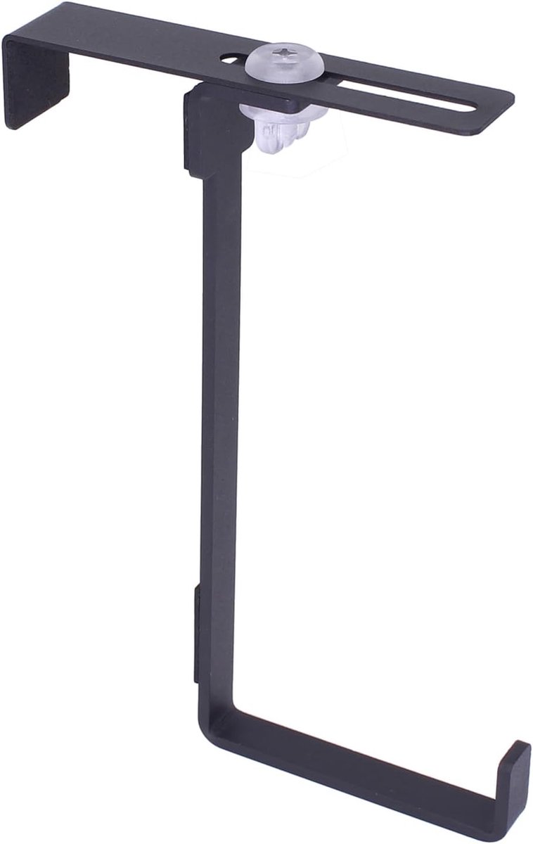 Deurhaak - Deurhanger Hanger - Ruimte Besparen - Verstelbare Breedte - 4 stuks - Zwart
