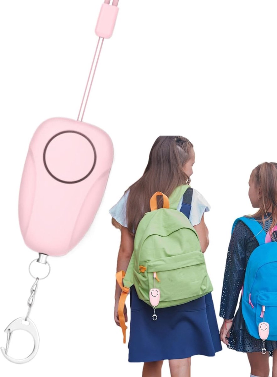 Veiligheid Alarm Sleutelhanger - Persoonlijke Sirene - Directe Waarschuwing - 120 dB Geluidssignaal - 6.5 x 4 x 2 cm
