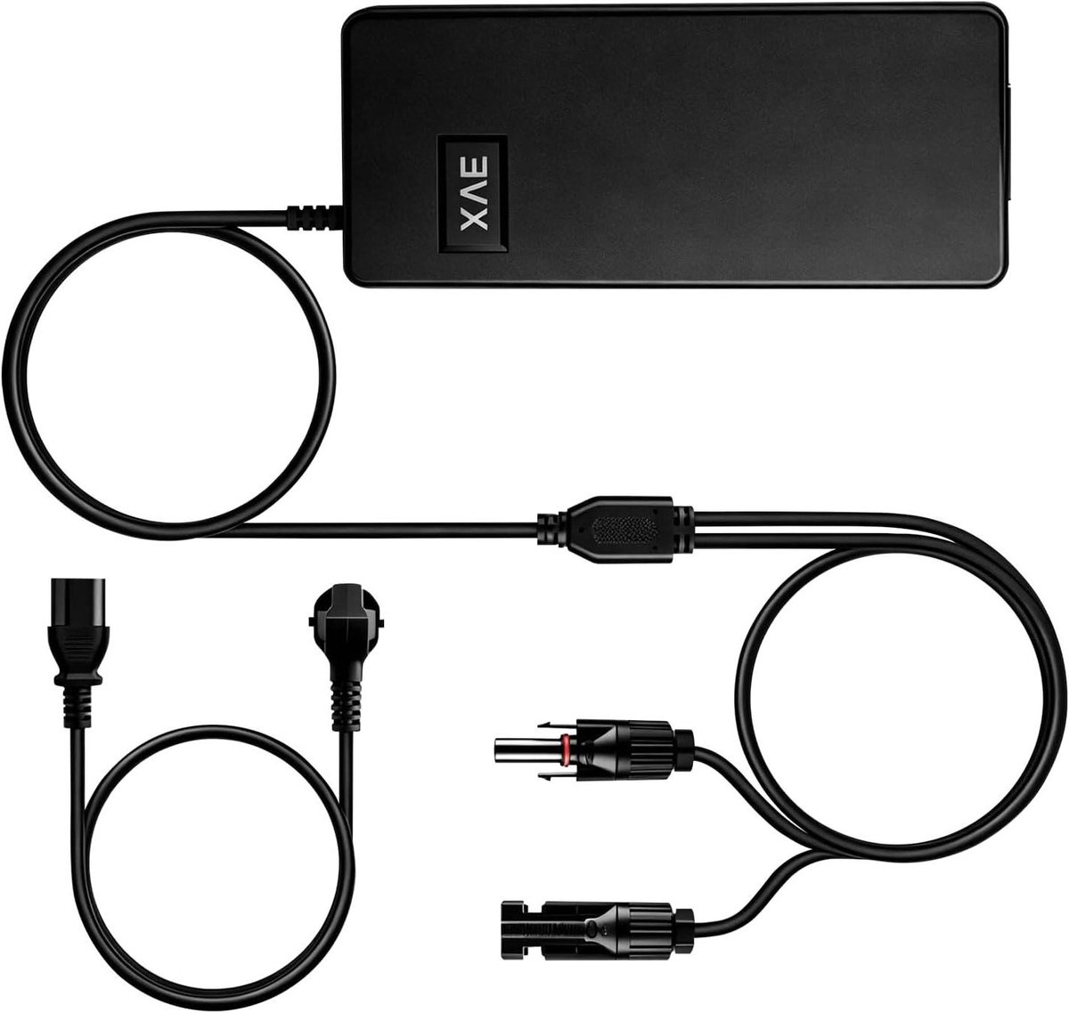 Zonne-oplader - Adapter - Energie Opladen - AC naar MC4 - 1 stuk - Zwart