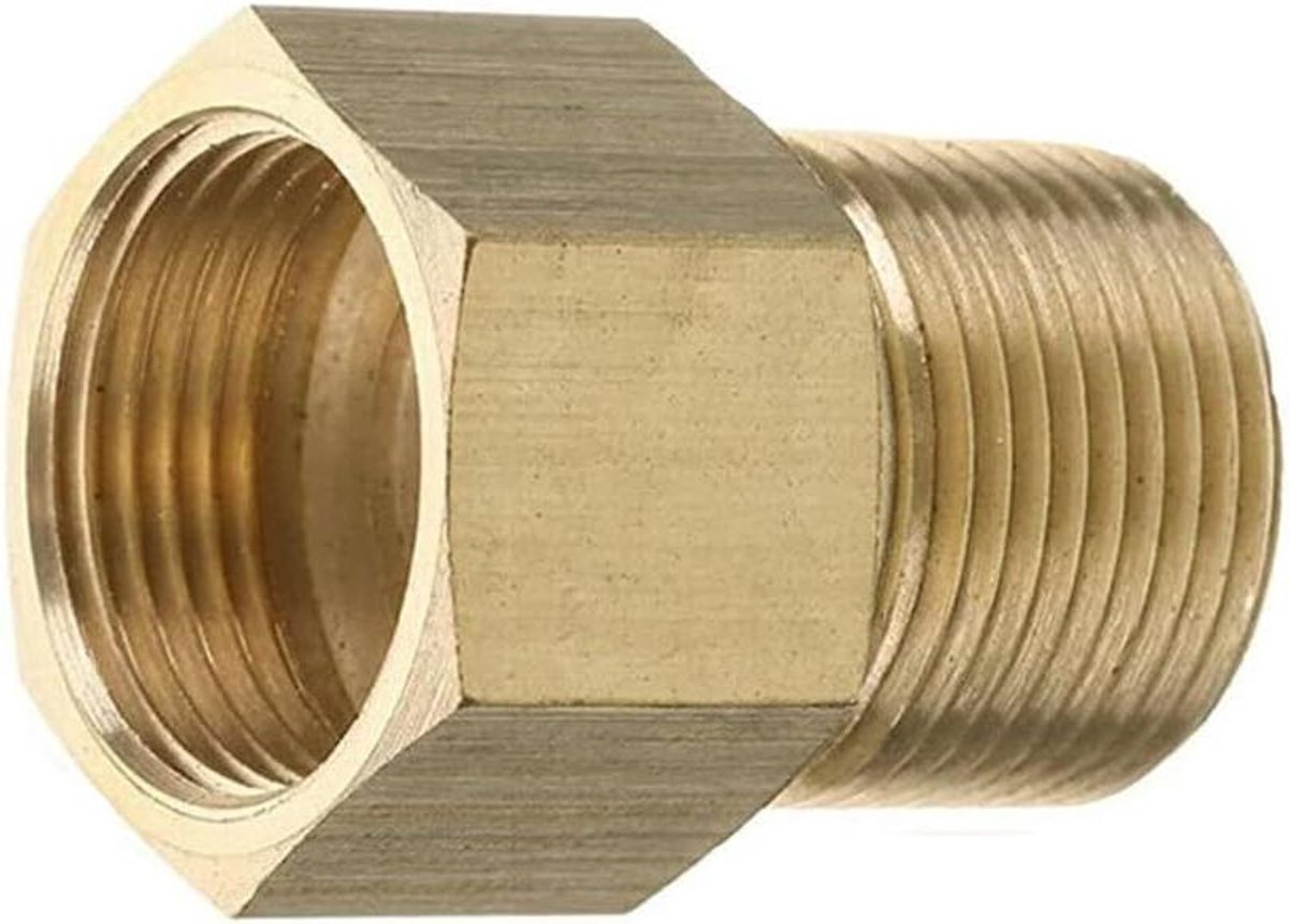 Drukspuit Adapter - Slang Koppeling - Hogedrukreiniger Onderhoud - Messing Constructie - M22 15mm naar 14mm - Messing