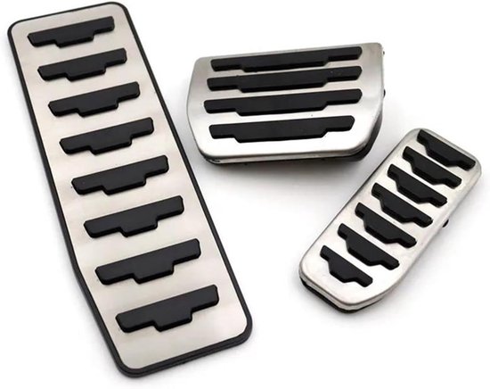Pedaalhoezen Auto - Voetsteun Covers - Verbeterde Rijervaring - Antislip Rubber - 800 gram - Zwart Zilver — afbeelding 4