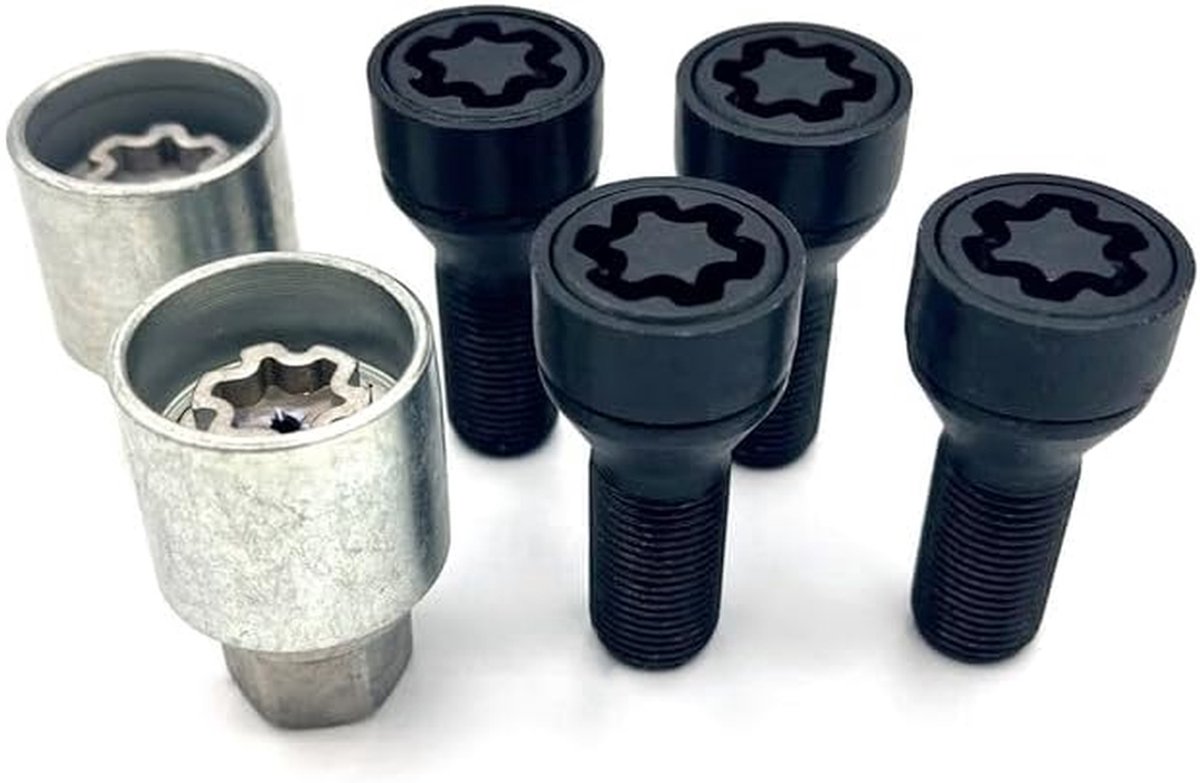 Velgenslot - Slotbouten - Velgen Beveiligen - Verzwaarde Roterende Ring - Set van 4 - Multicolor