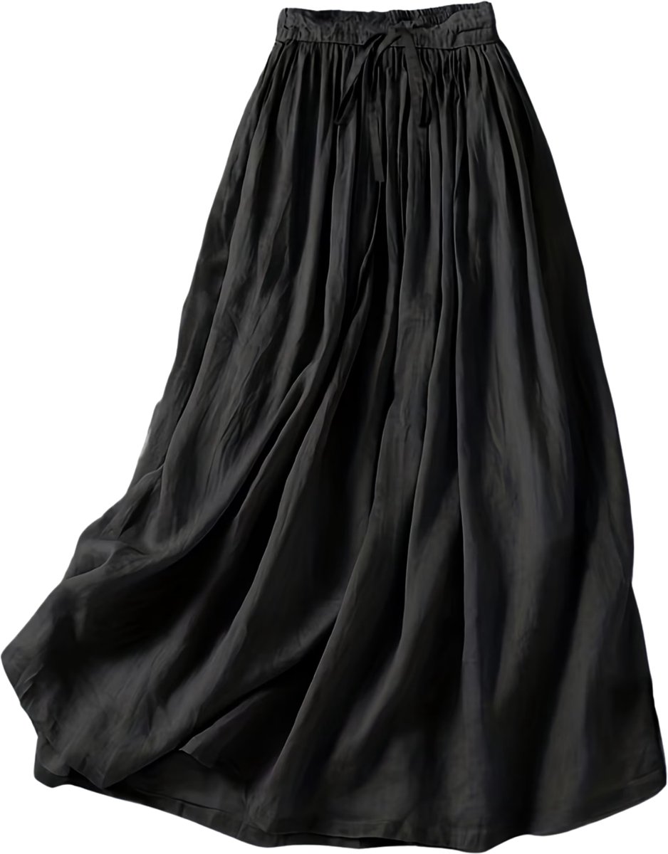 Currero Broekrok Dames Skort Skirts Skirt Rok Midi Korte Broek Culotte Wandelrok Rokje Legging L Zwart