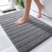 California - Tapis de bain avec anti-dérapant - Anthracite - 70 x 120 cm