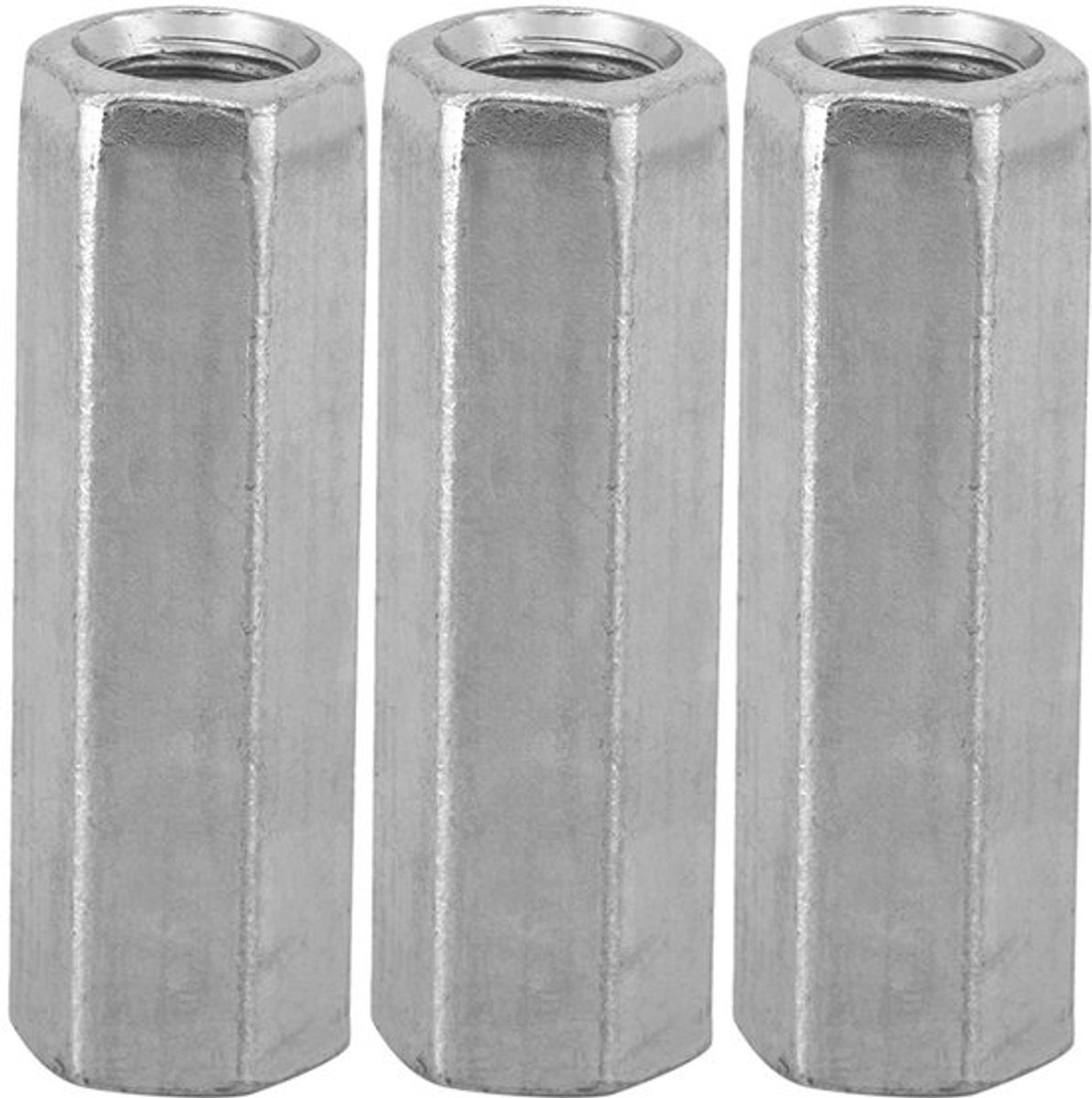 Moer Zeskant 10 Stuks - M8 Hex Moeren - Gegalvaniseerd Koolstofstaal - Corrosiebestendig - Voor Metaalconstructies - Geschikt voor Montagewerkzaamheden - Zeskantmoer