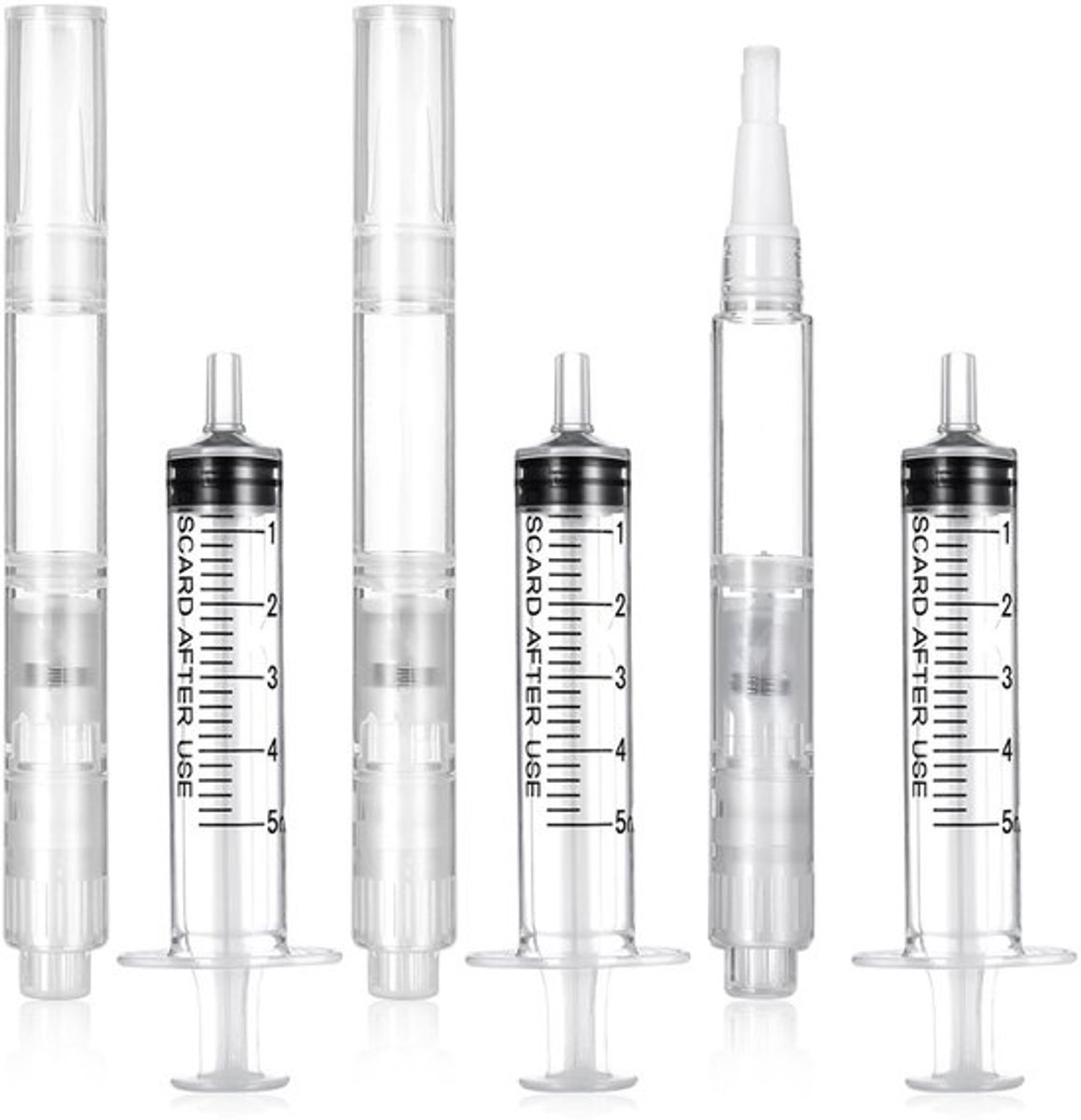 Lakstiften set van 3 - Navulbare Verfstiften - Reparatiestiften - Penseelstiften - Kunststof - 3 ml per stift