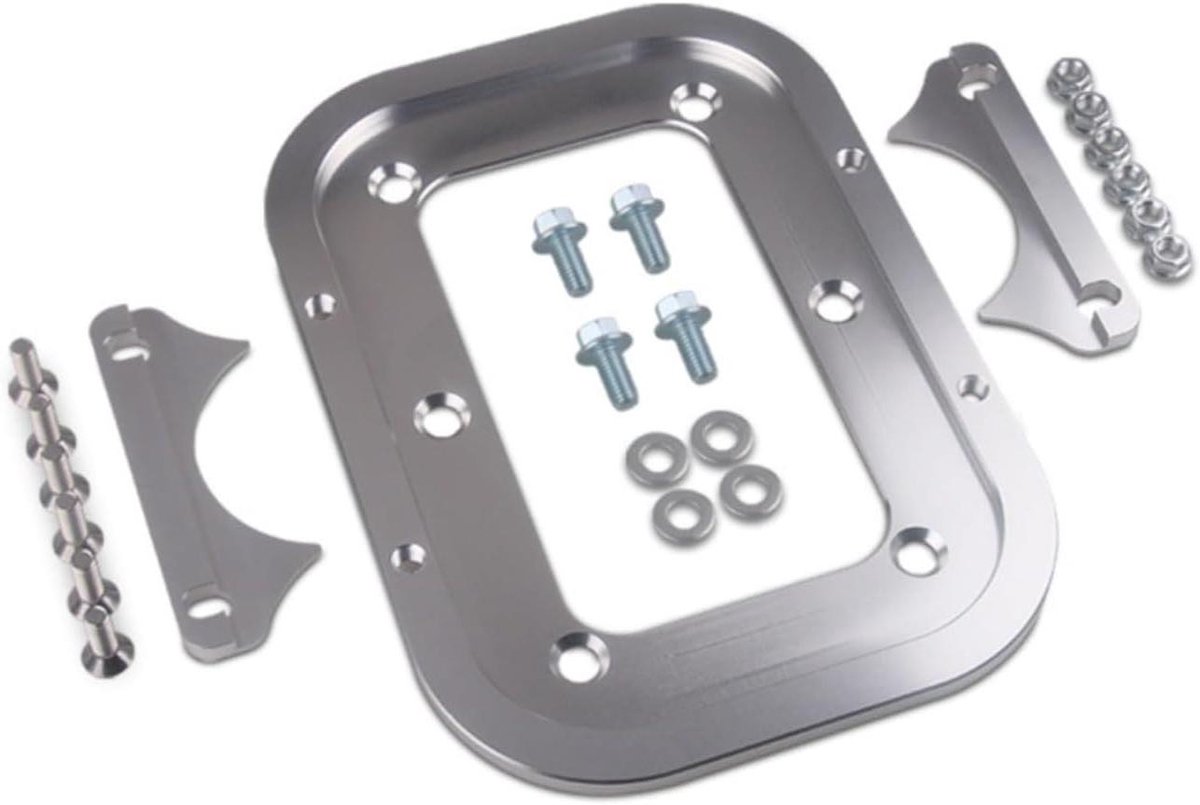 Batterijhouder - Accuhouder - Voertuig Installatie - Aluminiumlegering - 30 x 20 x 2 cm - Zilver