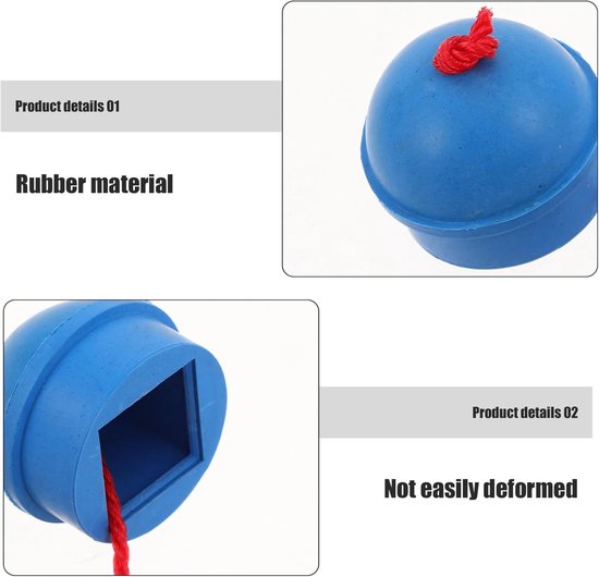 Biljart Krijthouder - Poolkrijt Clip - Biljart Accessoire - Rubberen Antislip Grip - 4x3x3 cm - Blauw — afbeelding 5