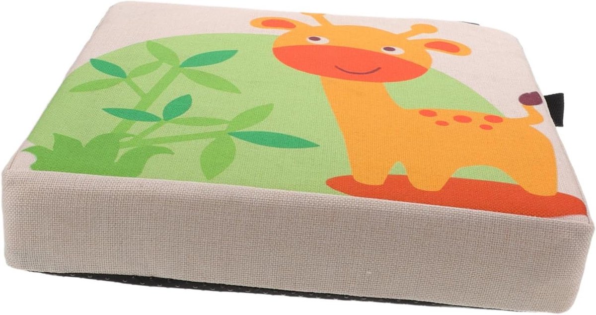 Eetkamerstoel Verhoger - Kinderstoel Kussen - Comfortabel Eten - Universeel Compatibel - 33x33x6.5cm - Veelkleurig