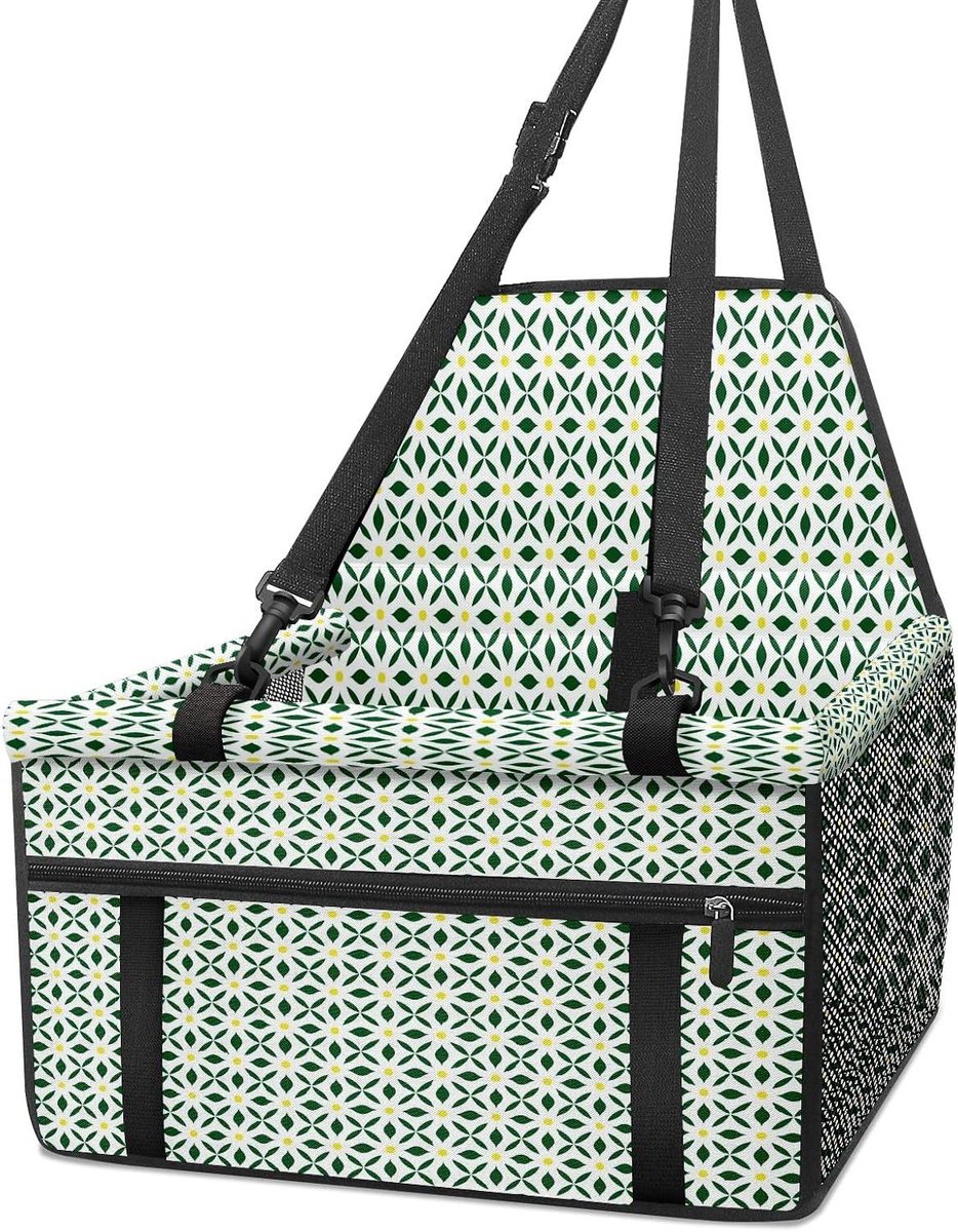 Hondenautostoeltje - Hondenmand Auto - Veilig Reizen - Opvouwbaar PVC Frame - 40x31x24cm - Zwart