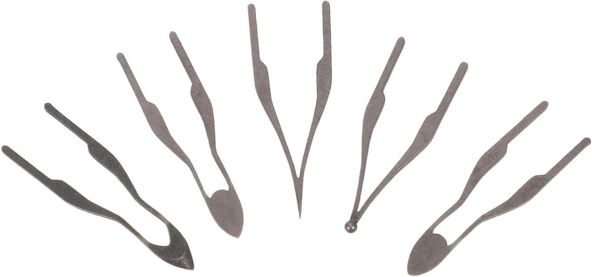 Draadpunten Pyrografie - Houtbrand Tips - Houtbewerking Kunst - Snelle Opwarmfunctie - 2.50X0.50X0.10CM - Donkergrijs