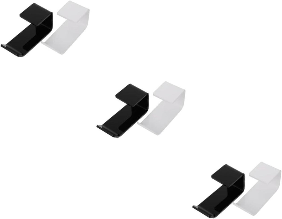Koptelefoon Hanger - Headset Haak - Bureau Organisatie - Zonder Boren - 11 x 55 x 15 cm - Wit