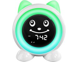 ICODE Kinderwekker: Slaaptrainer met Nachtlampje en Emoticons